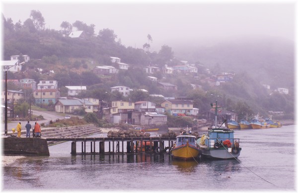 ... Ancud, Fischerort auf Chiloe